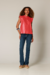 BLUSA MANGA BABADOS CHERRY