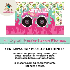 Kit Digital - Escolar Carros Meninas - comprar online