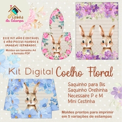 Kit Digital - Páscoa Coelho Floral - comprar online