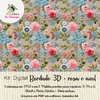 Kit Digital - Bordado 3D Rosa e Azul