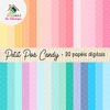 Kit Papel Digital - Petit Poá Candy Claro