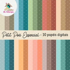 Kit Papel Digital - Petit Poá Essencial Claro