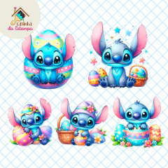 Kit Digital - Páscoa Stitch 2 - Casinha da Estampa