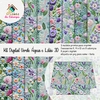 Kit Digital - Verde Água e Lilás 3D - comprar online
