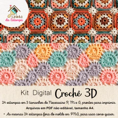 Kit Digital - Crochê 3D