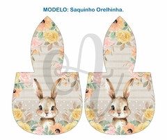 Imagem do Kit Digital - Páscoa Coelho Floral