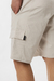 Bermuda Cargo Orso Bianco, diseño en gabardina esmerilada con bolsillos laterales, ideal para un look casual y funcional.