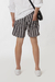 Short de baño rayado Horizon, bomber sublimado personalizado con cordón encapsulado. Marca Orso Bianco.