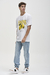 Remera oversize Lemon Orso Bianco, jersey algodón peinado, color blanco, estampa en pecho, talles S a XXL