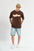 Remera oversize University Orso Bianco en jersey algodón peinado con estampa, disponible en chocolate, crudo y verde