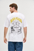 Remera oversize Mad Flava Orso Bianco, color blanco, estampas en pecho y espalda, talles S a XXL