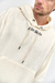 Buzo hoodie de algodón frizado "Bear Brand" - Orso Bianco