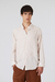 Camisa Mao de lino rayado hombre de Orso Bianco, diseño casual con detalles únicos.