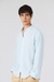 Camisa Mao de lino rayado hombre de Orso Bianco, diseño casual con detalles únicos.
