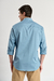 Camisa clásica Ramiro Orso Bianco, poplin liso, bordado al tono, botón personalizado, varios colores