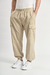 Jogger cargo Thompson Orso Bianco, tussor, grifa de algodón en bolsillo, botones personalizados