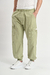 Jogger cargo Thompson Orso Bianco, tussor, grifa de algodón en bolsillo, botones personalizados