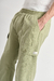 Jogger cargo Thompson Orso Bianco, tussor, grifa de algodón en bolsillo, botones personalizados