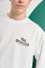 Remera oversize Millonaire Orso Bianco, blanca, algodon peinado, estampa pecho y espalda, talles S a XXL