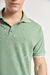Chomba clásica Green Orso Bianco, piqué de algodón, oso bordado, botones personalizados, cuello diferenciado, cuatro colores