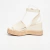 Amelia 01 | Sandalia con plataforma con yute en cuero | Fragola - FERLI