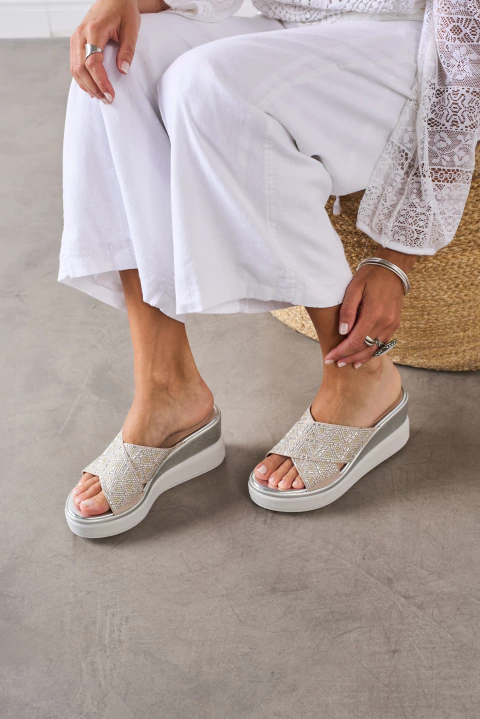 HANIA 06 | Sandalia con plataforma mujer| Fragola - comprar online