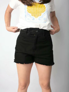 Short Hot Pant Preto Cós Diferenciado Sh11570 na internet
