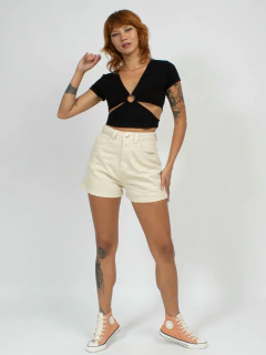 Short Mom Areia Sh14071 na internet