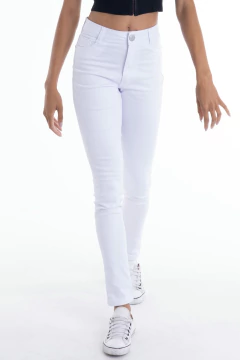 Calca Cintura Alta Hot Pant Sonhare Branco Cl11012