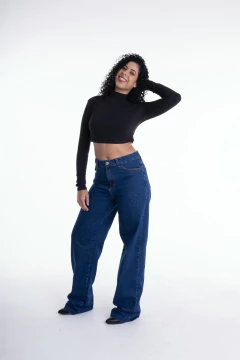 Calça Wide Leg Reta Lav. Média - Cl09075 - Lady Rock | Stay Rockin' 