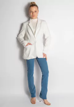 BLAZER ACINTURADO OFF WHITE BZ81017