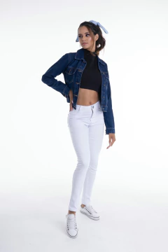 Jaqueta Média Lavagem Escura Jq49095 - Lady Rock | Stay Rockin' 