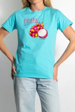 T-SHIRT BÁSICA AZUL PITAYA TS61014 - comprar online