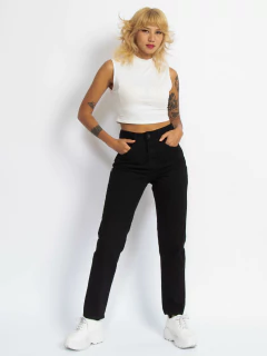 CALÇA MOM PRETA CL14082 na internet