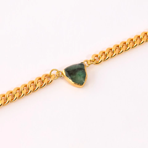 Pulseira Corrente Esmeralda