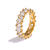 Anel Cravejado Grace Banhado a Ouro 18K - comprar online