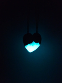 Collares de corazón a la mitad para dos - tienda en línea