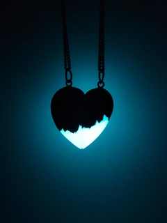 Collares de corazón a la mitad para dos - tienda en línea