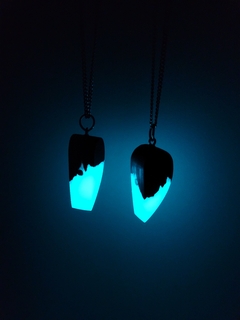 Collares de corazón a la mitad para dos