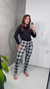 Pijama longo Suede Blusa Lisa (Mariáh) - Makely Moda Íntima