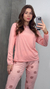 Pijama longo Suede Blusa Lisa (Mariáh) na internet