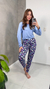 Pijama longo Suede Blusa Lisa (Mariáh) - loja online