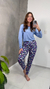 Pijama longo Suede Blusa Lisa (Mariáh)