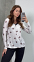 Pijama longo Suede Blusa Estampada (Juliáh) - Makely Moda Íntima