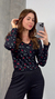 Imagem do Pijama longo Suede Blusa Estampada (Juliáh)