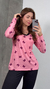 Pijama longo Suede Blusa Estampada (Juliáh) - comprar online