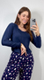 Imagem do Pijama longo Suede Blusa Lisa (Mariáh)