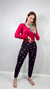 Pijama longo Suede Blusa Lisa (Mariáh) - loja online