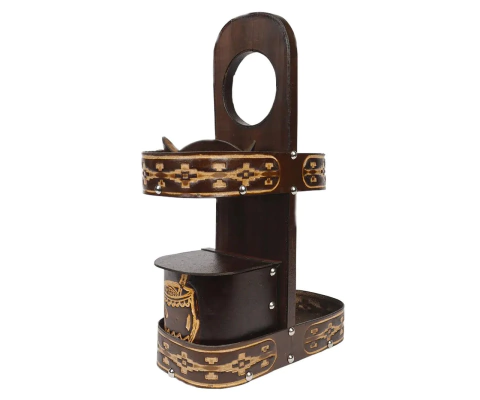 Porta Chimarrão em Couro Legítimo 1L