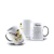 Caneca de Porcelana Pássaros Fantail Cauda Larga 325mL